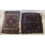 Two early 20th century Persian mats,