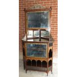 An excellent quality Edwardian rosewood Liberty-style Moorish design corner cabinet with inlaid