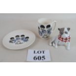 A 'Beatles' memorabilia mug and plate by