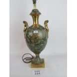 Large decorative marble lamp, after Matt