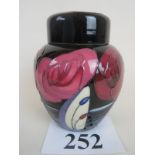 A contemporary Moorcroft ginger jar and
