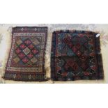 Two early 20th century Persian mats, 60