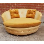 A C1960's/70's semi circular two seater