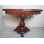 A superb quality Victorian rosewood turn