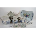 A selection of Buchan stoneware includin