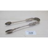 A pair of Irish silver sugar tongs, Dubl