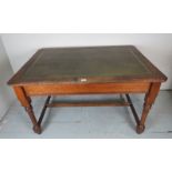 A 19th Century oak writing table / desk