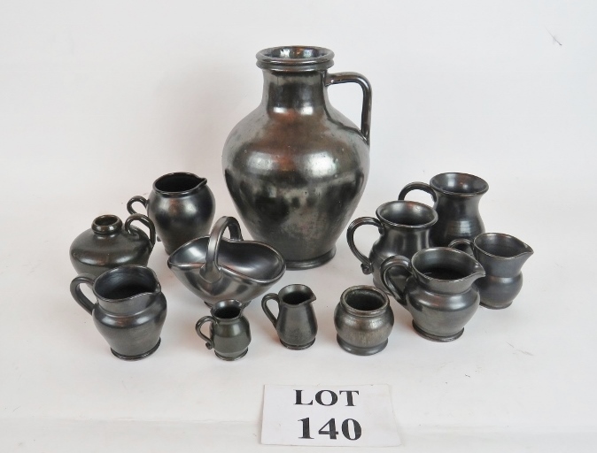 Several items of Merlin pottery lustre w