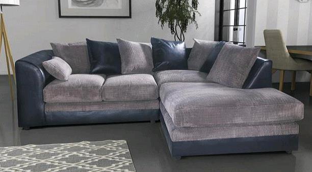 A large 'Hudson' right hand corner sofa