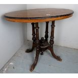 A pretty Victorian walnut centre table w