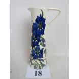 A contemporary Moorcroft jug in the 'Delphinium' pattern, by Kerry Goodwin,