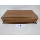 A good vintage Cuban inlaid mahogany, cigar box, stamped 'Hoyo De Monterrey de Jose Gener, Habana',