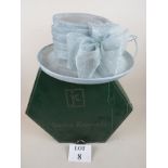 A good quality stylish modern ladies hat by Cappelli Condici, with a hat box,