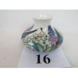 A contemporary Moorcroft vase in the 'Royal Prince' pattern to commemorate the birth of Prince