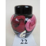 A contemporary Moorcroft ginger jar and cover in the Bella Houston pattern by Emma Bossons,