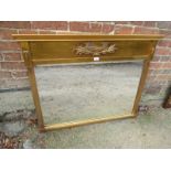 A 20th century gilt framed rectangular wall mirror est: £40-£60