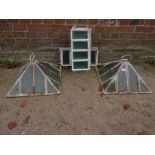 A pair of 19th century painted garden cloches (slightly a/f) est: £80-£120