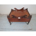 A 19th Century mahogany Canterbury base / magazine holder est: £15-£25