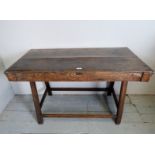 A late 17th / early 18th Century rustic oak side table est: £100-£200