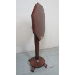 A 19th Century flame mahogany small octagonal tilt top wine / lamp table est: £50-£80