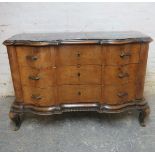 An early 20th Century Italian period-style marble topped commode chest est: £100-£200