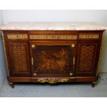 A fine French Louis XV - Revival commode chest with lavish inlay,