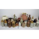 A large collection of stoneware to inclu