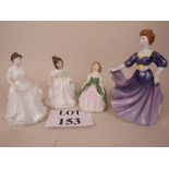 Four Royal Doulton figures, 'Harmony', H