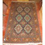 A fine quality part silk Persian rug, 16