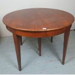 An early 20th Century mahogany circular