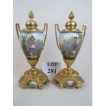 A pair of highly ornate French Louis XV