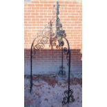 A large and very decorative wrought iron