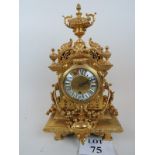 A fine quality French cast gilt-metal ma