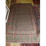 A needlework Sumak Kilim rug, 195 cm x 1