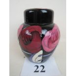 A contemporary Moorcroft ginger jar and