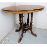 A pretty Victorian walnut centre table w