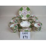 A vintage Minton's exotic bird decorated 24 piece part tea service est: £30-£50