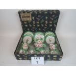An early 20th century nursery ware tea set in original box, marked 'Little Hostess Set',