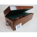 A good quality Georgian mahogany writing slope, nicely fitted interior, secret lockable drawer,