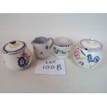 Poole Pottery - Comprising two preserve