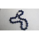 Lapis lazuli necklace, 147 grams, indivi