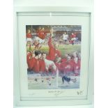 AFTER BRIAN WEST "Boys of '66", England World Cup Winning Team, a limited edition colour Print no.