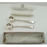 JAMES BARBER A PAIR OF VICTORIAN SILVER CREAM LADLES, York 1849, combined weight 52g (together