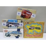 CORGI CLASSIC DIE CAST BUS AND COACH VEHICLES including; 98460 New York World's Fair, yellow coach