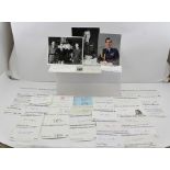 ROYAL AIR FORCE - A SELECTION OF 33 SIGNED CARDS, one letter on Buckingham Palace paper and three