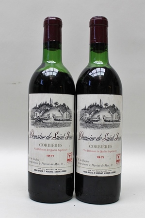 DOMAINE DU SAINT JEAN 1971 Corbieres, 2 bottles