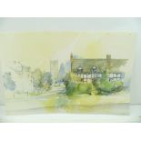 JOHN R. HARRIS, (late 20th century) "British Scenery" landscapes, village scenes and an estuary,
