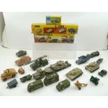 A SELECTION OF CORGI TOYS DIE CAST MILITARY VEHICLES including, Corgi gift set no.10, tank