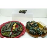 A SELECTION OF MILITARY VEHICLES including, Britain' die cast military equipment ammunition limber