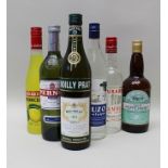 A SELECTION OF WINES, SPIRITS & LIQUEURS; Pernod x 1 bottle Luxardo Limoncello Liqueur x 1 bottle
